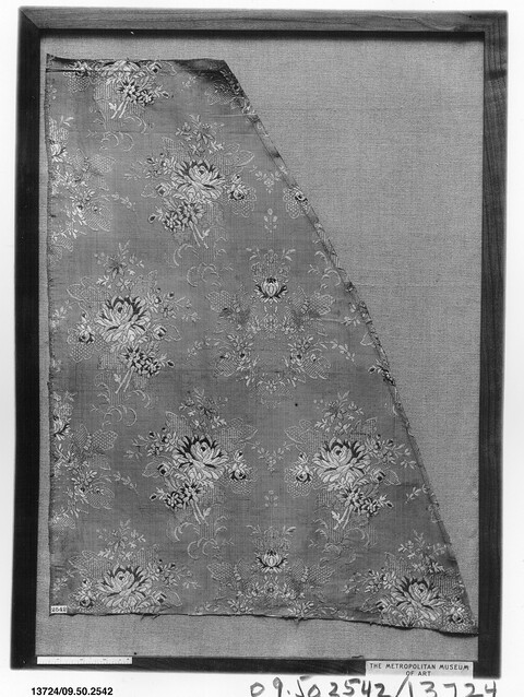 Framed Floral Textile Fragment