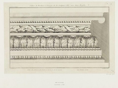 18th Century Cornice Engraving