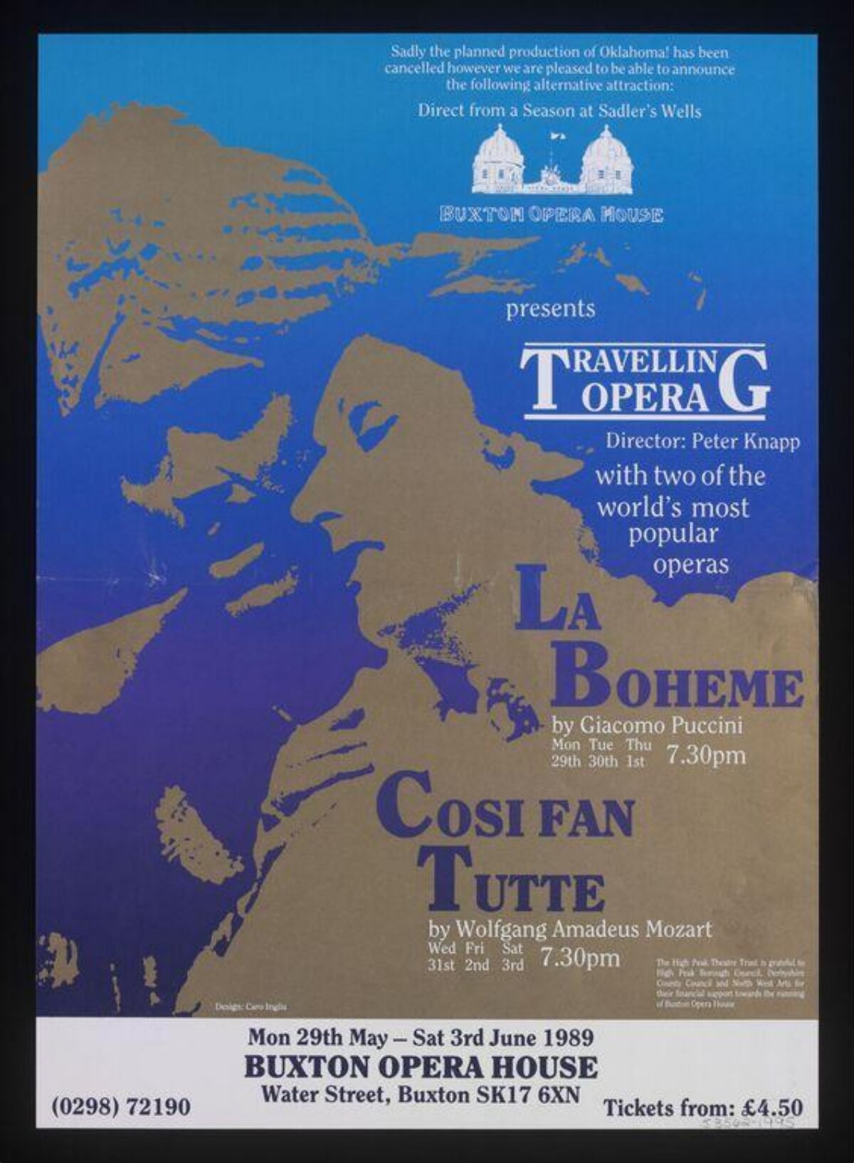1989 Buxton Opera House Opera Poster