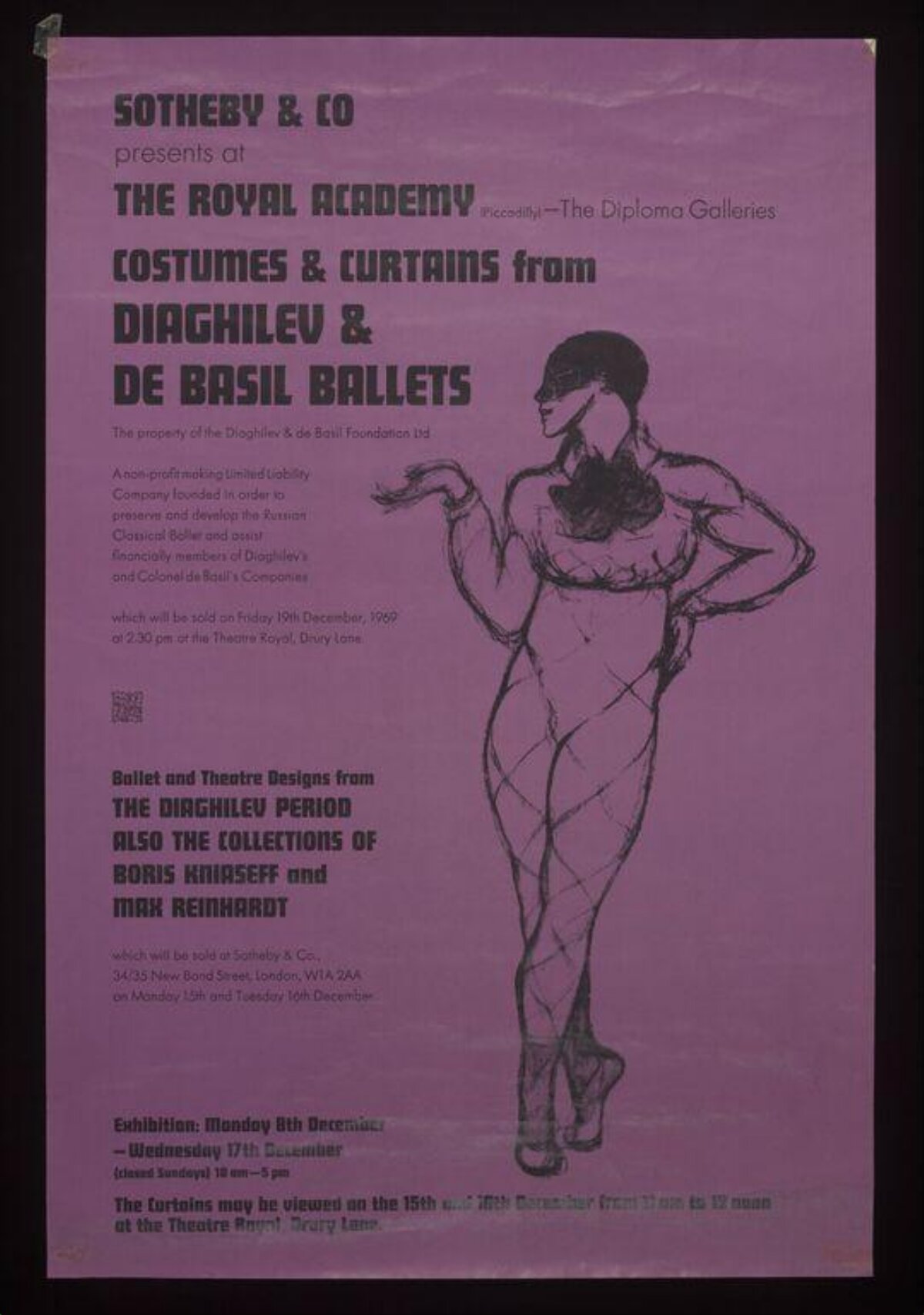 Diaghilev Ballet Auction Poster