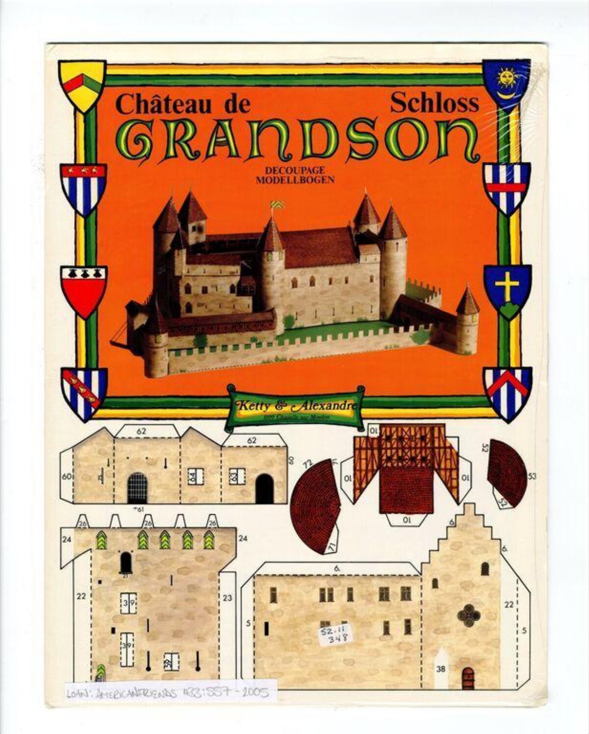 Grandson Castle Paper Model Sheet