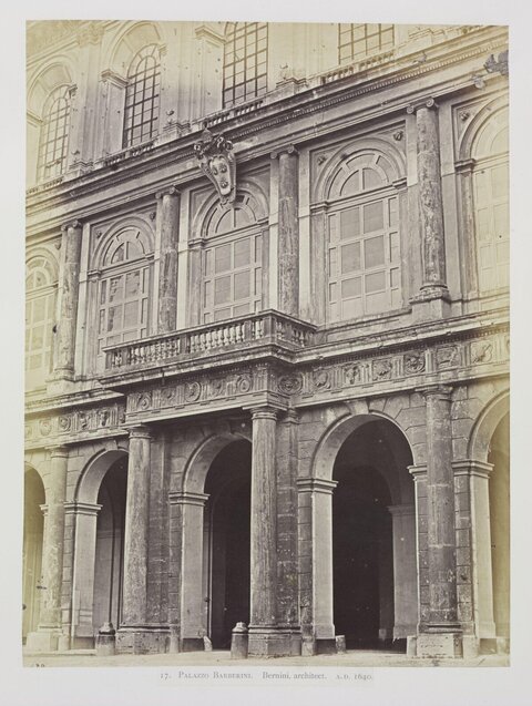 Vintage Photo of Palazzo Barberini Facade