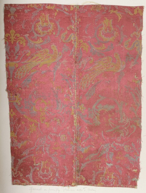 16th Century Italian Brocade Fabric Fragment
