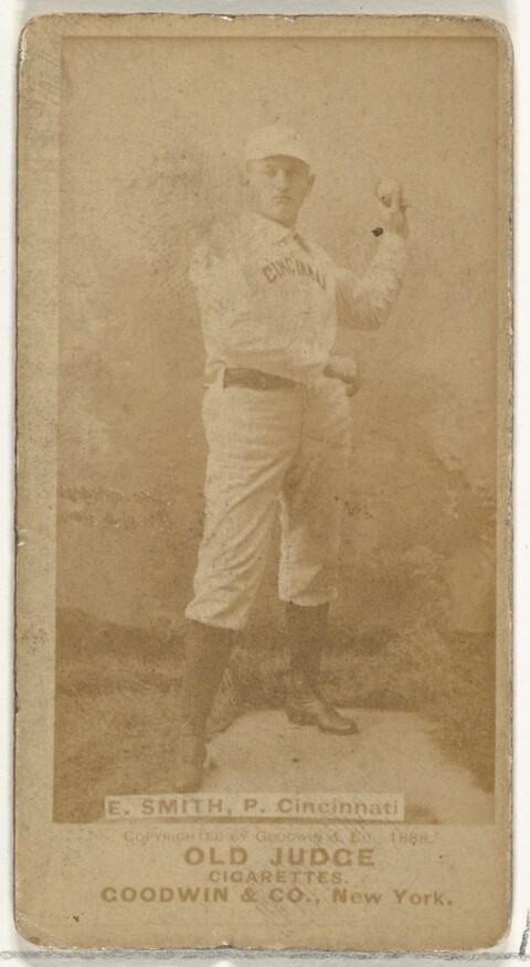1888 E. Smith Cincinnati Baseball Card