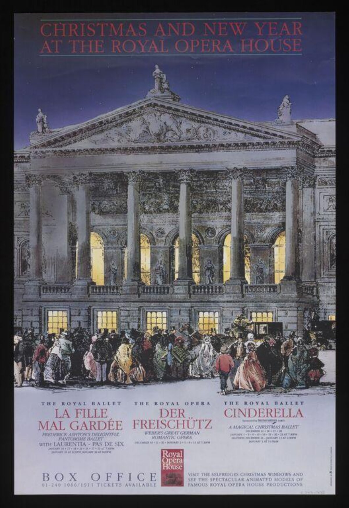Royal Opera House Christmas Event Poster