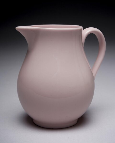 Light Pink Ceramic Pitcher