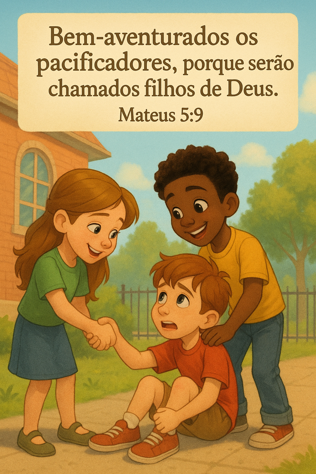 Peacemaking Children Bible Verse Art