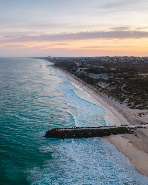 Coastal Beach Sunset View