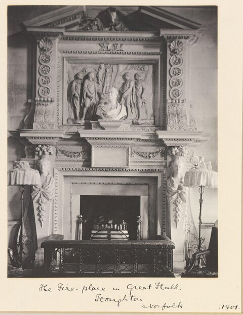 1901 Houghton Great Hall Fireplace