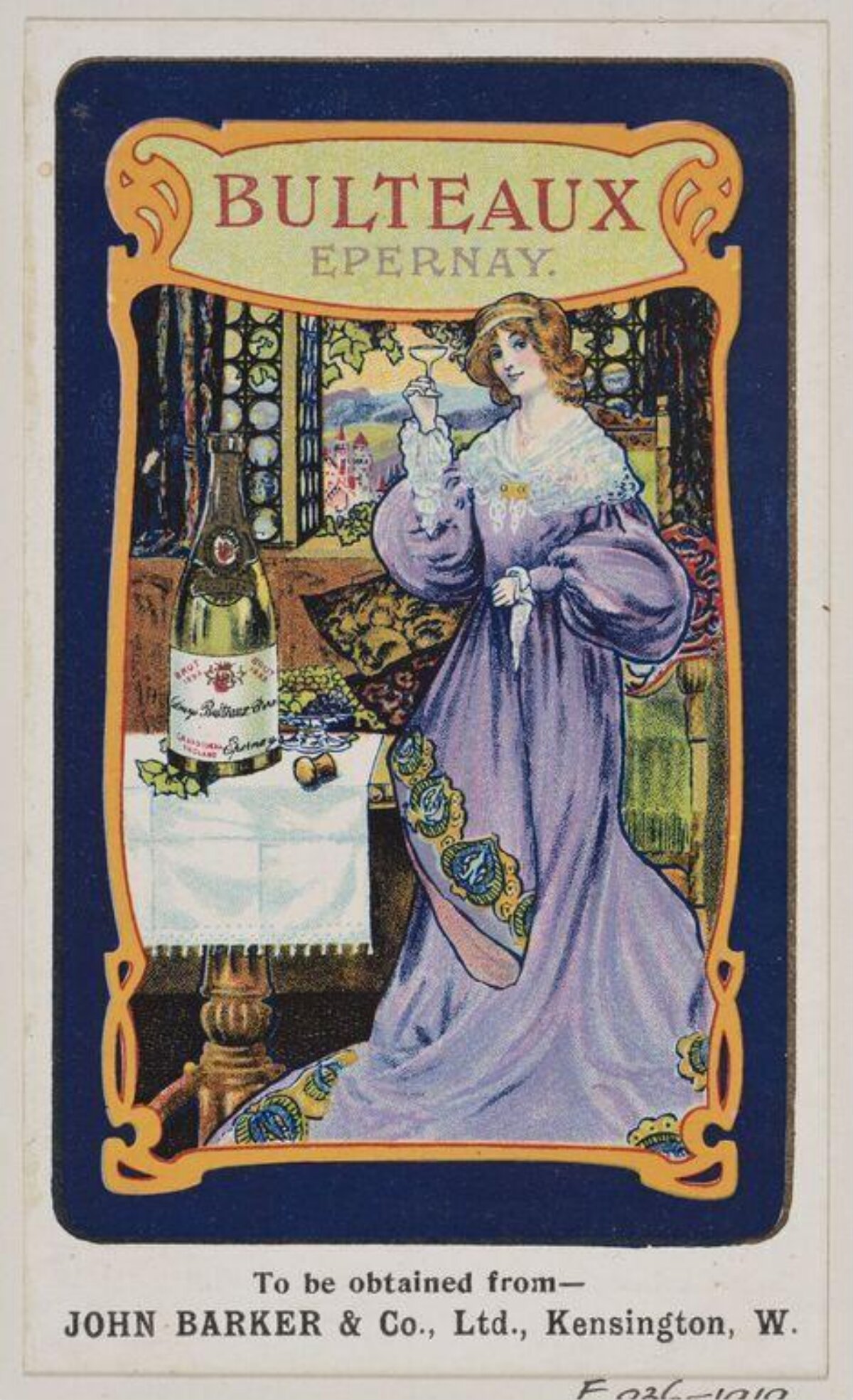 Vintage Bulteaux Champagne Advertisement