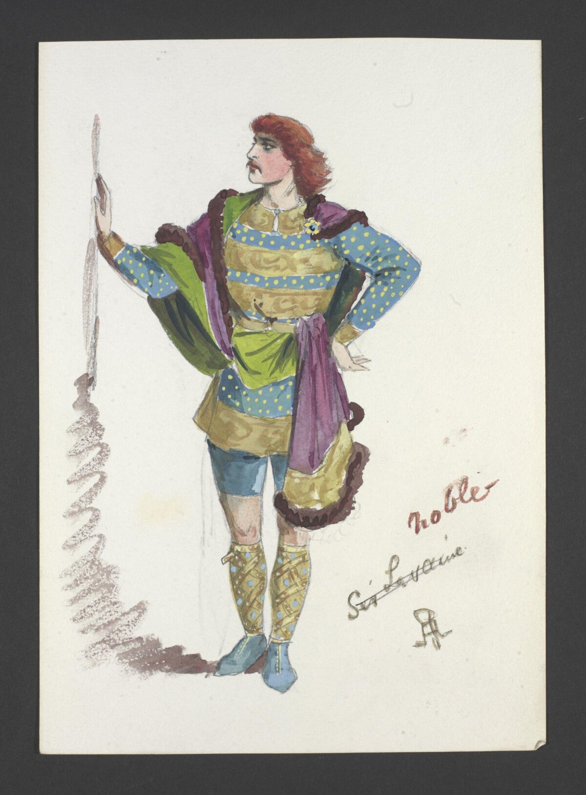 Sir Lancelot Costume Sketch