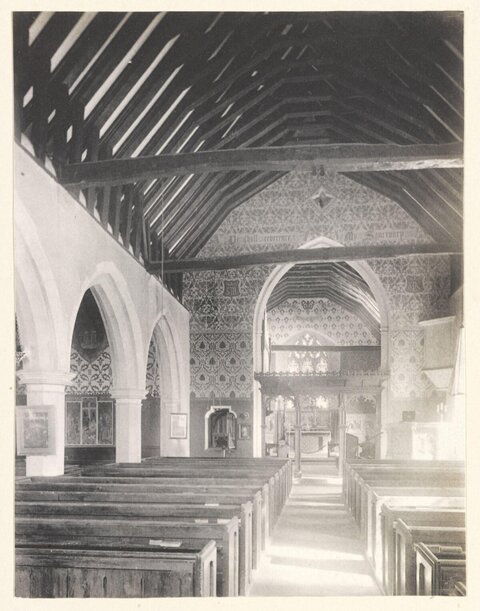 Vintage Church Interior View
