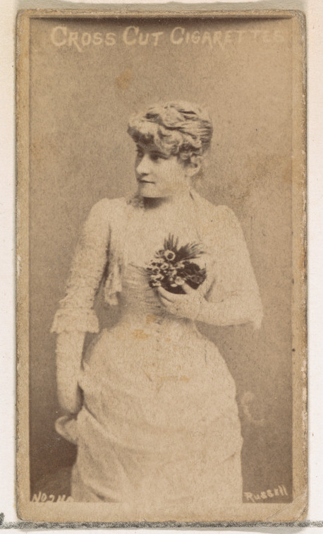 Vintage Cigarette Card Actress Portrait