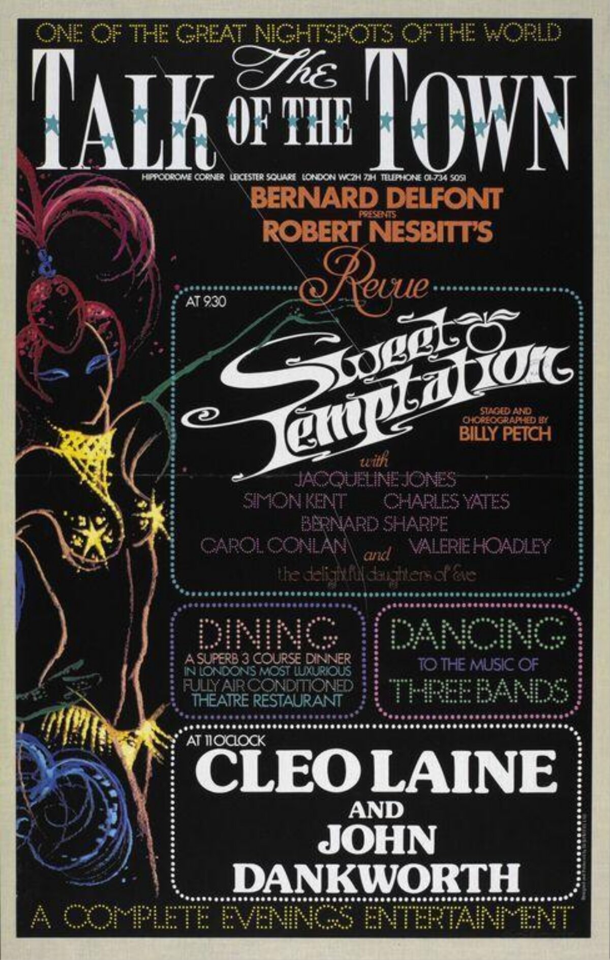 Vintage London Sweet Temptation Revue Poster