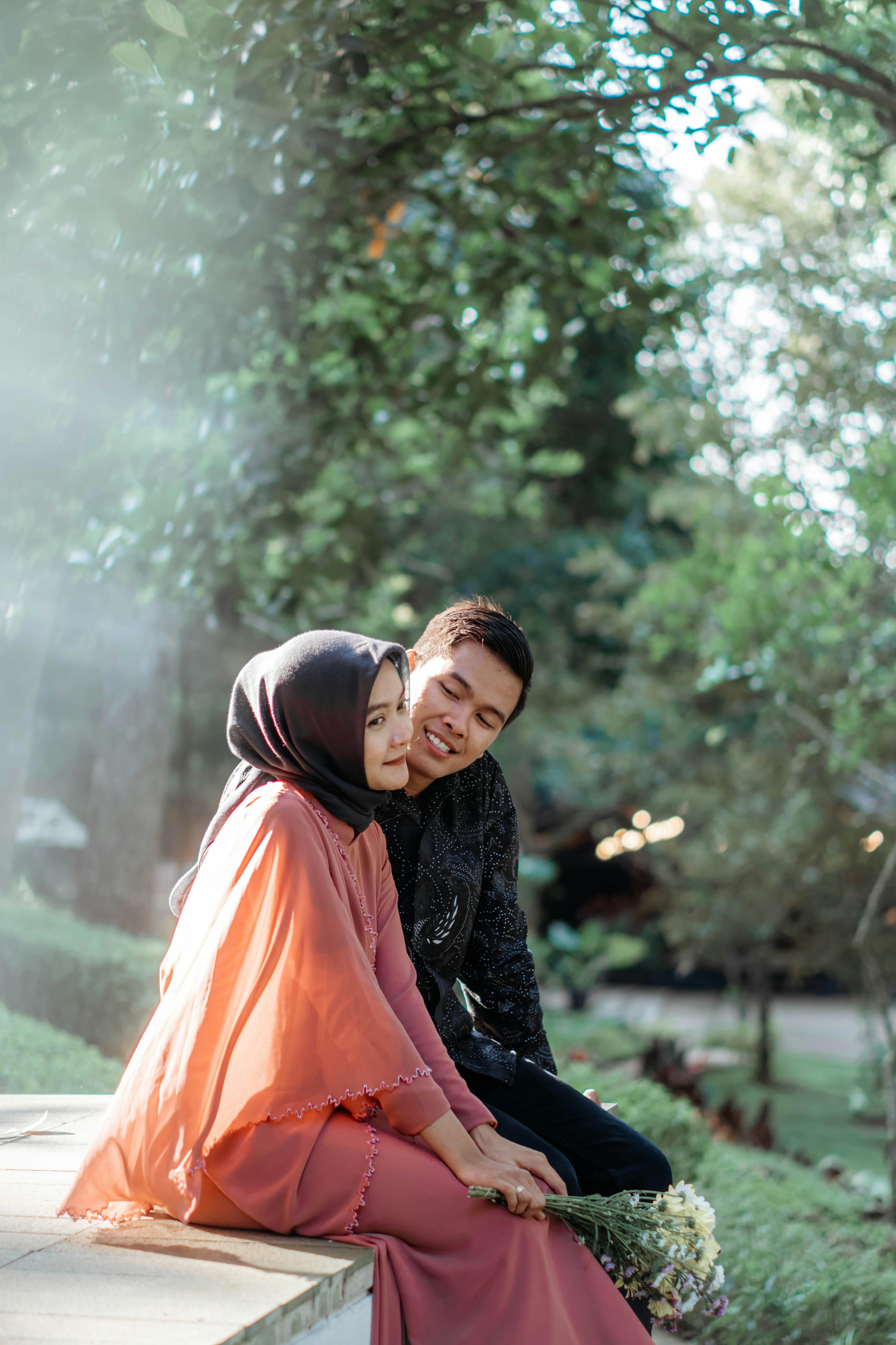 Romantic Couple Outdoor Portrait