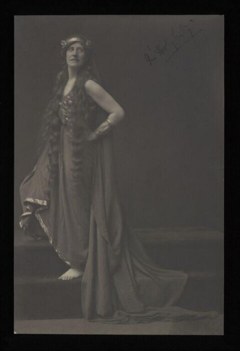Signed Vintage Stage Performer Portrait