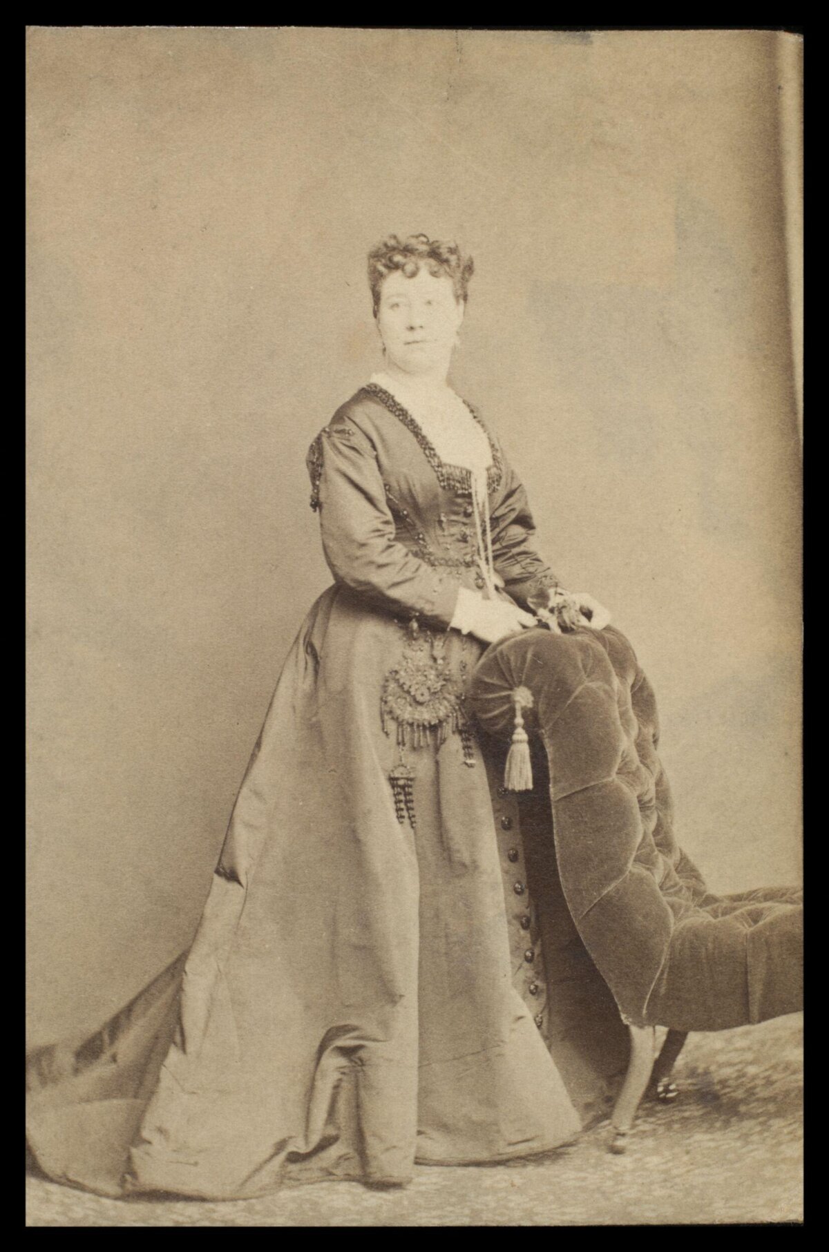 Victorian Woman Studio Portrait