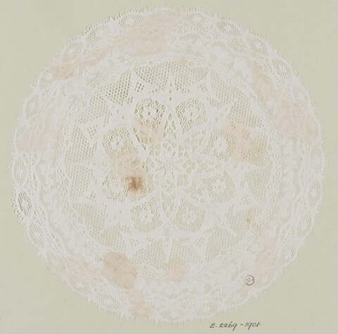Round Antique Lace Doily
