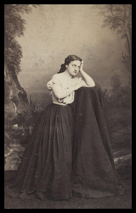 19th Century Woman Studio Portrait