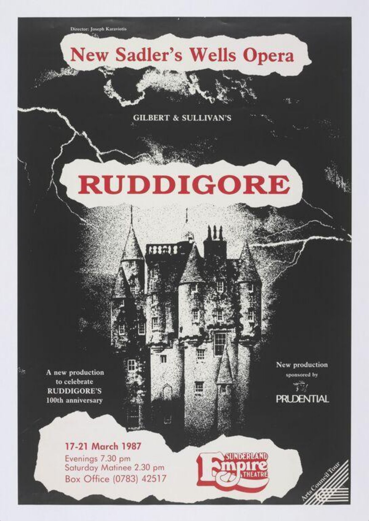 1987 Ruddigore Opera Performance Poster