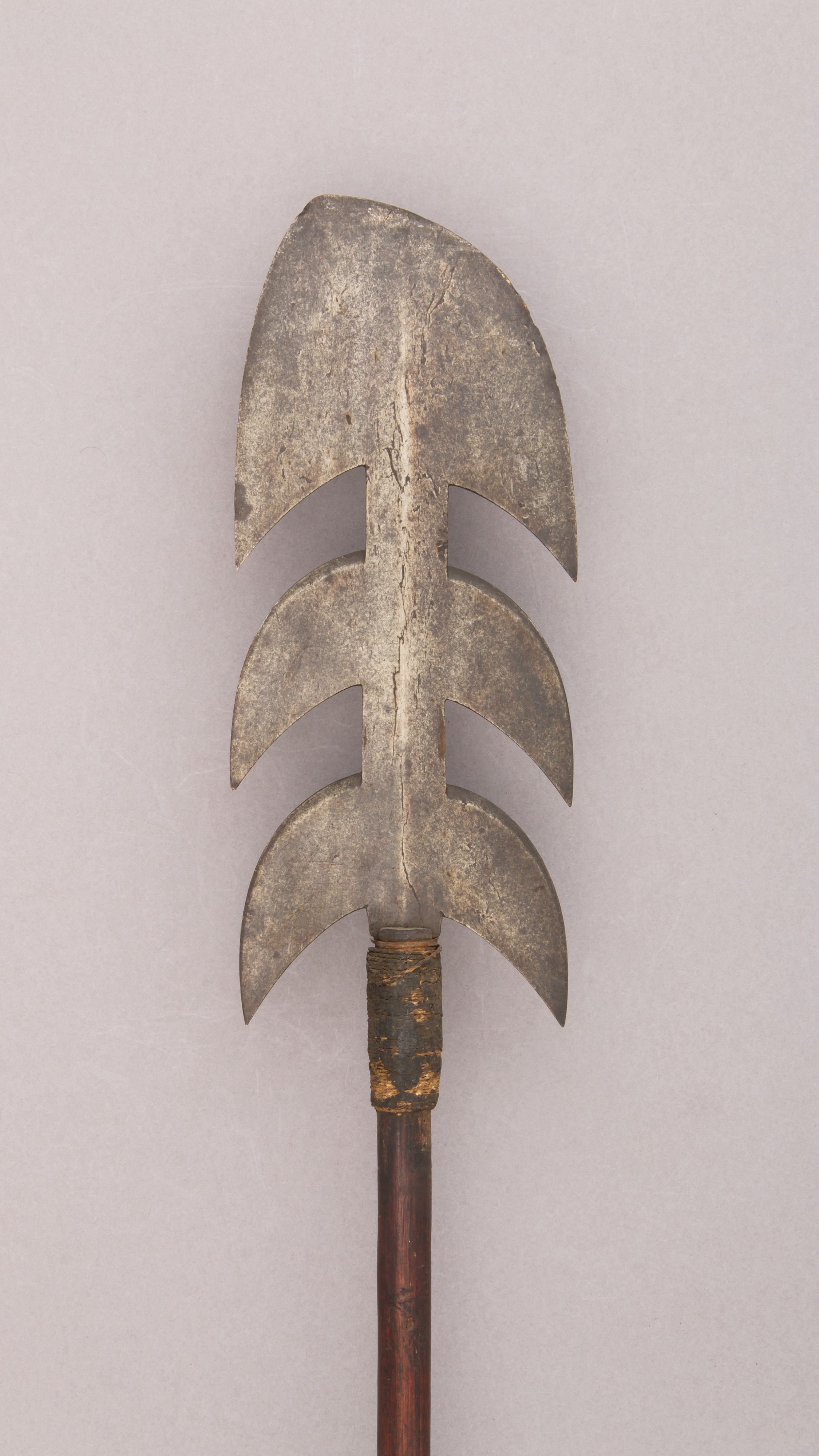 Antique Barbed Iron Spear
