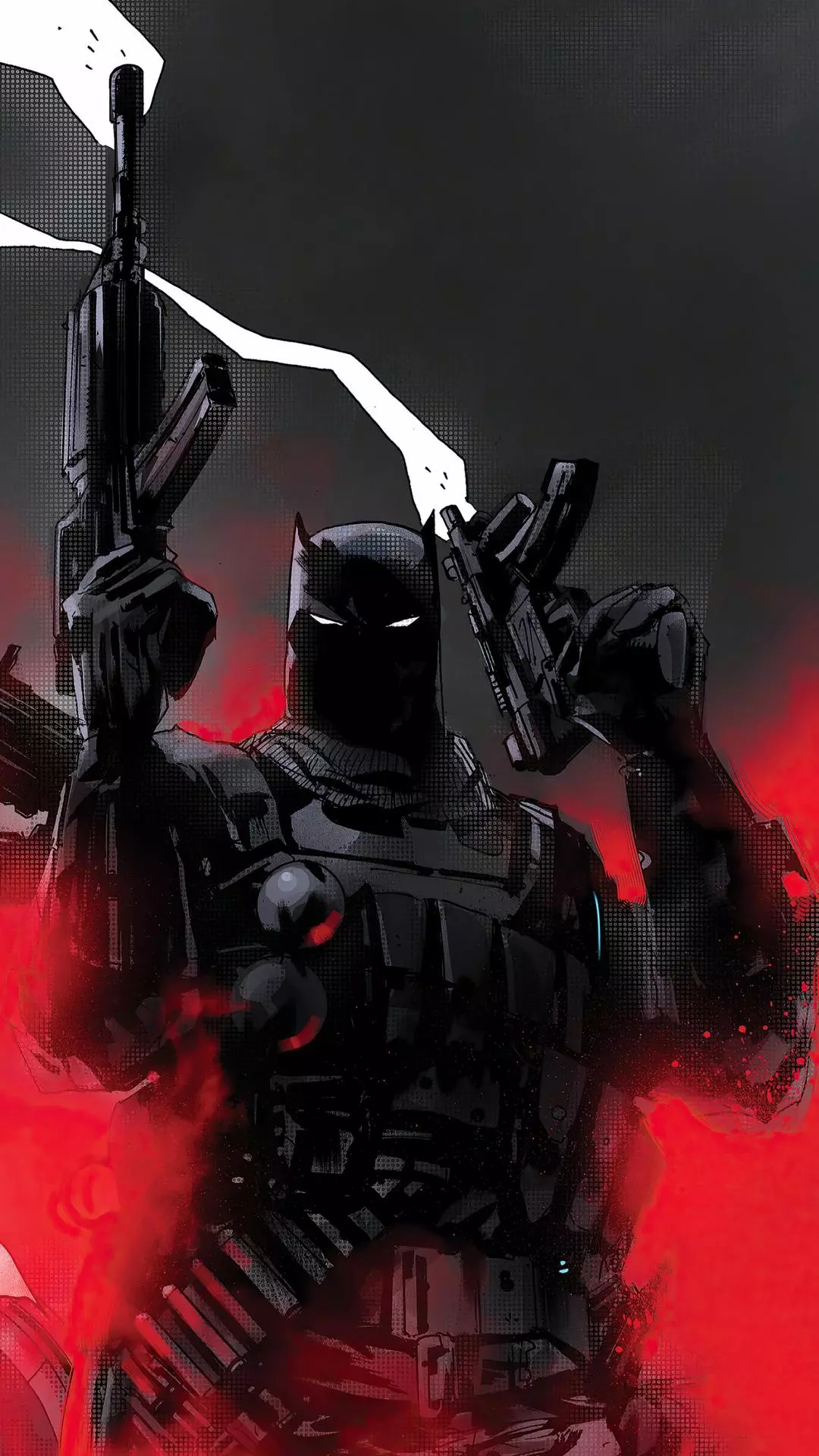 Armed Tactical Batman Comic Art