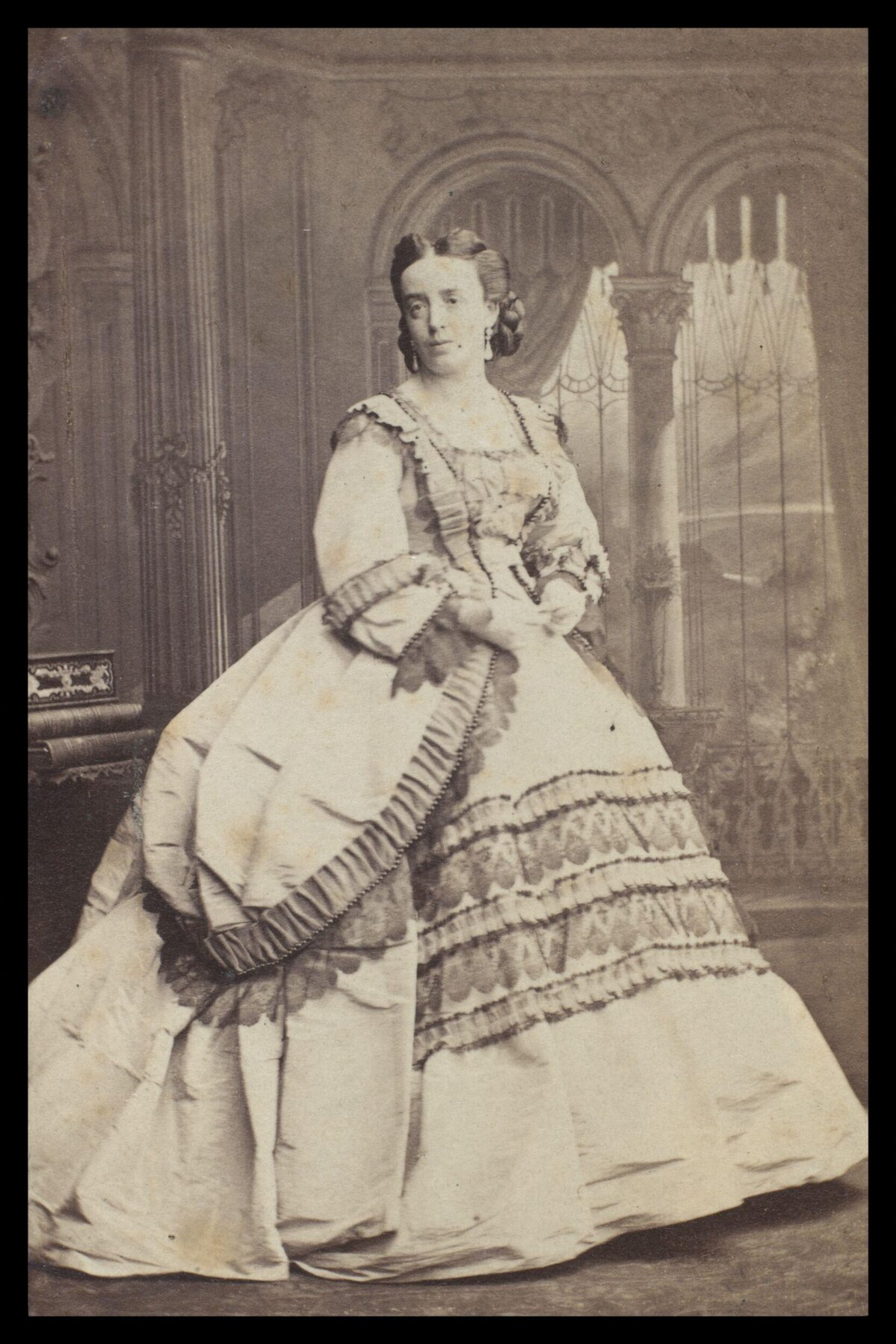 Vintage Studio Portrait of Victorian Woman