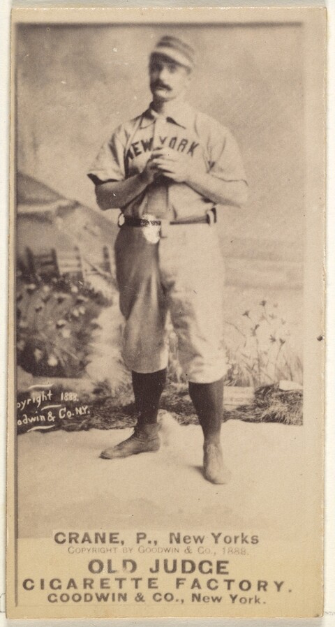 1888 New York Baseball Player Cigarette Card