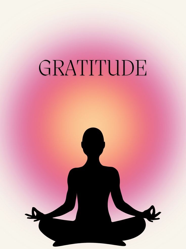 Gratitude Meditation Silhouette
