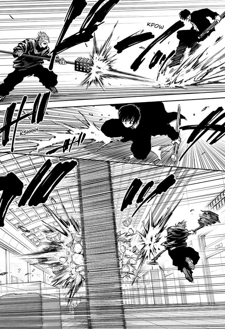 Dynamic Manga Weapon Battle Scene