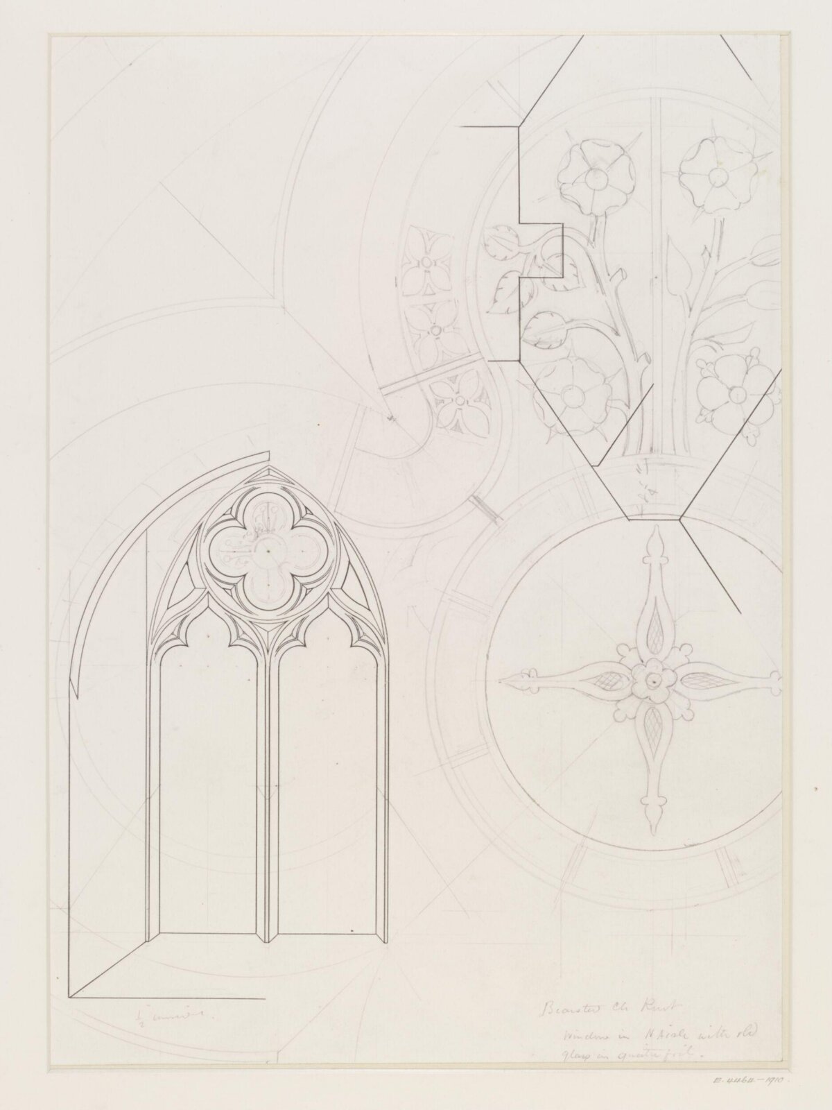 Gothic Window Architectural Sketches