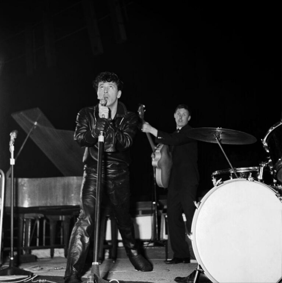 Vintage Rock Band Stage Performance