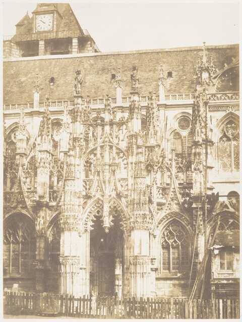 Vintage Gothic Cathedral Facade