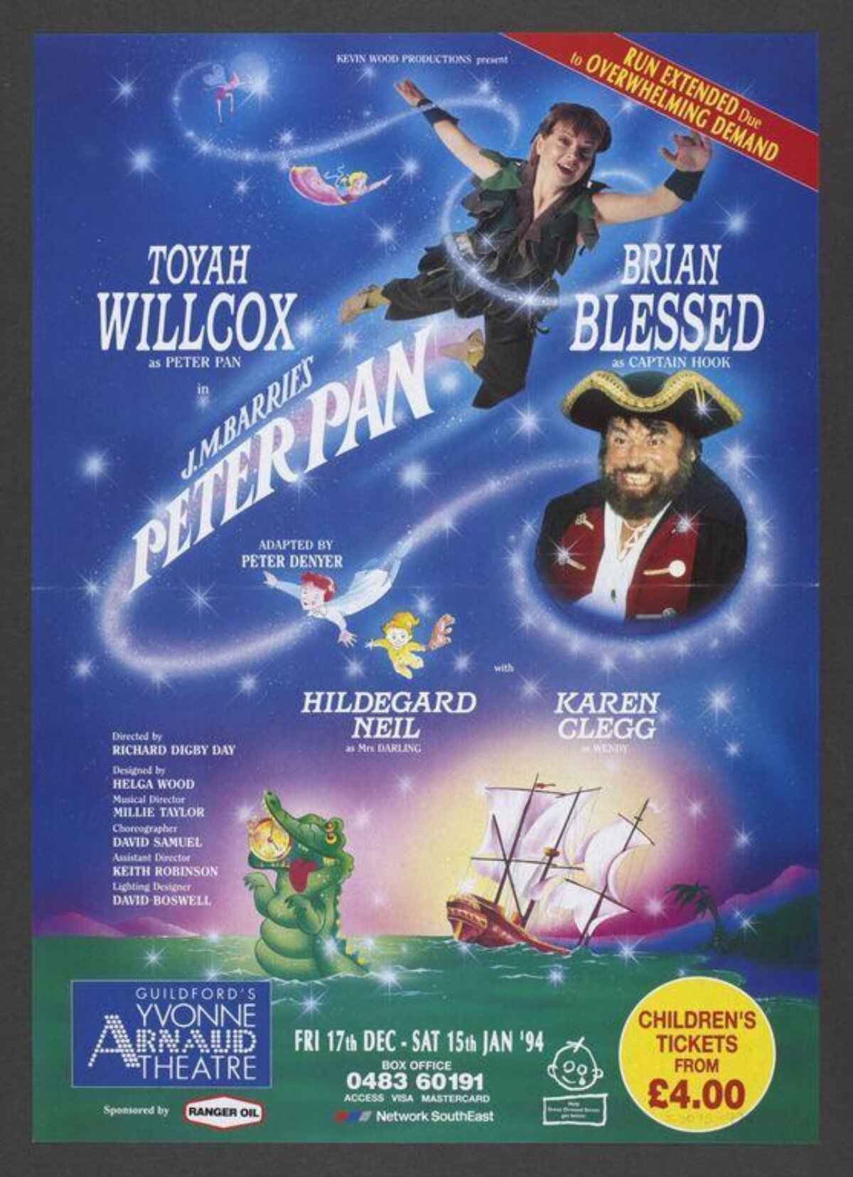 Peter Pan Theatre Performance Poster
