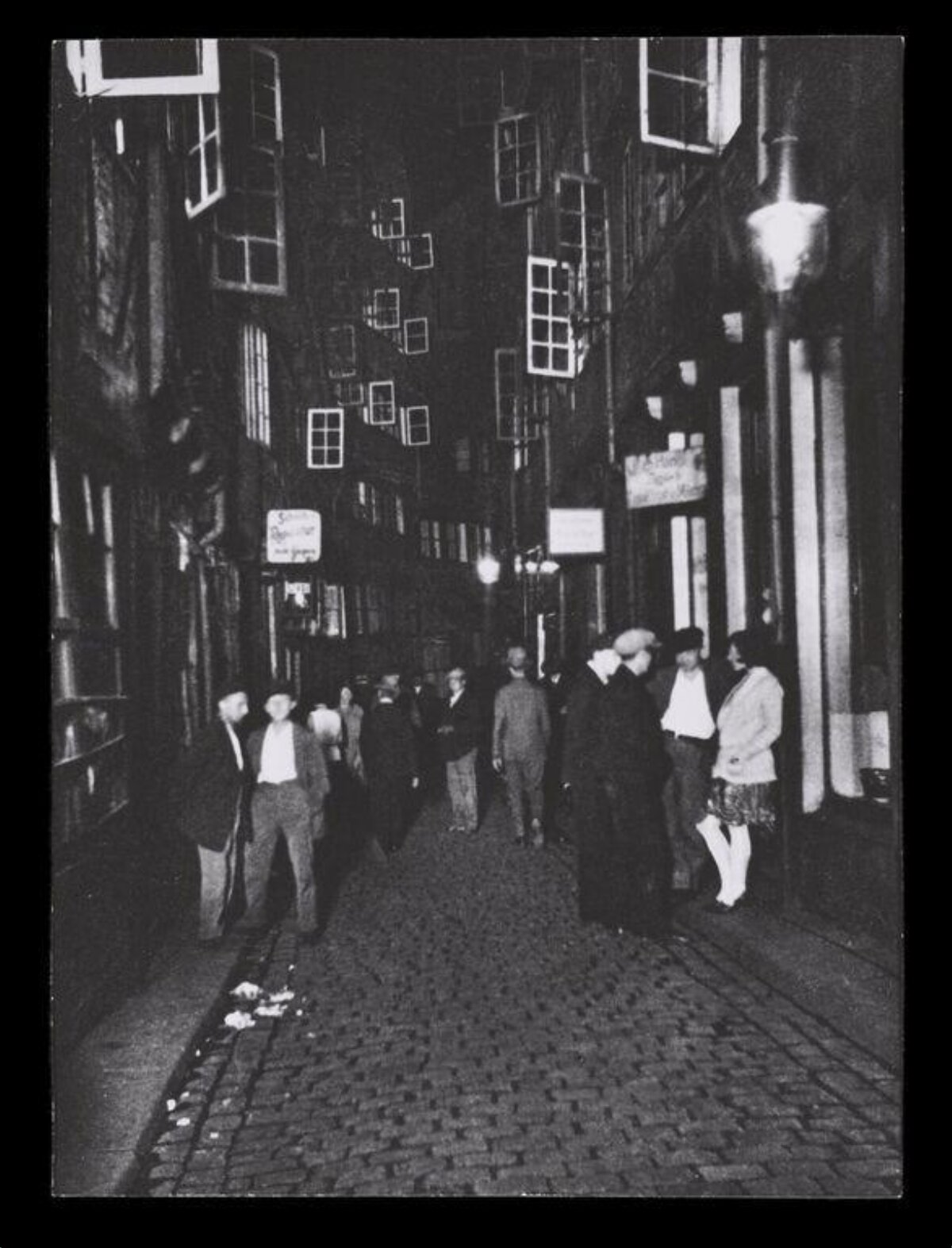 Vintage Night Alley Street Scene
