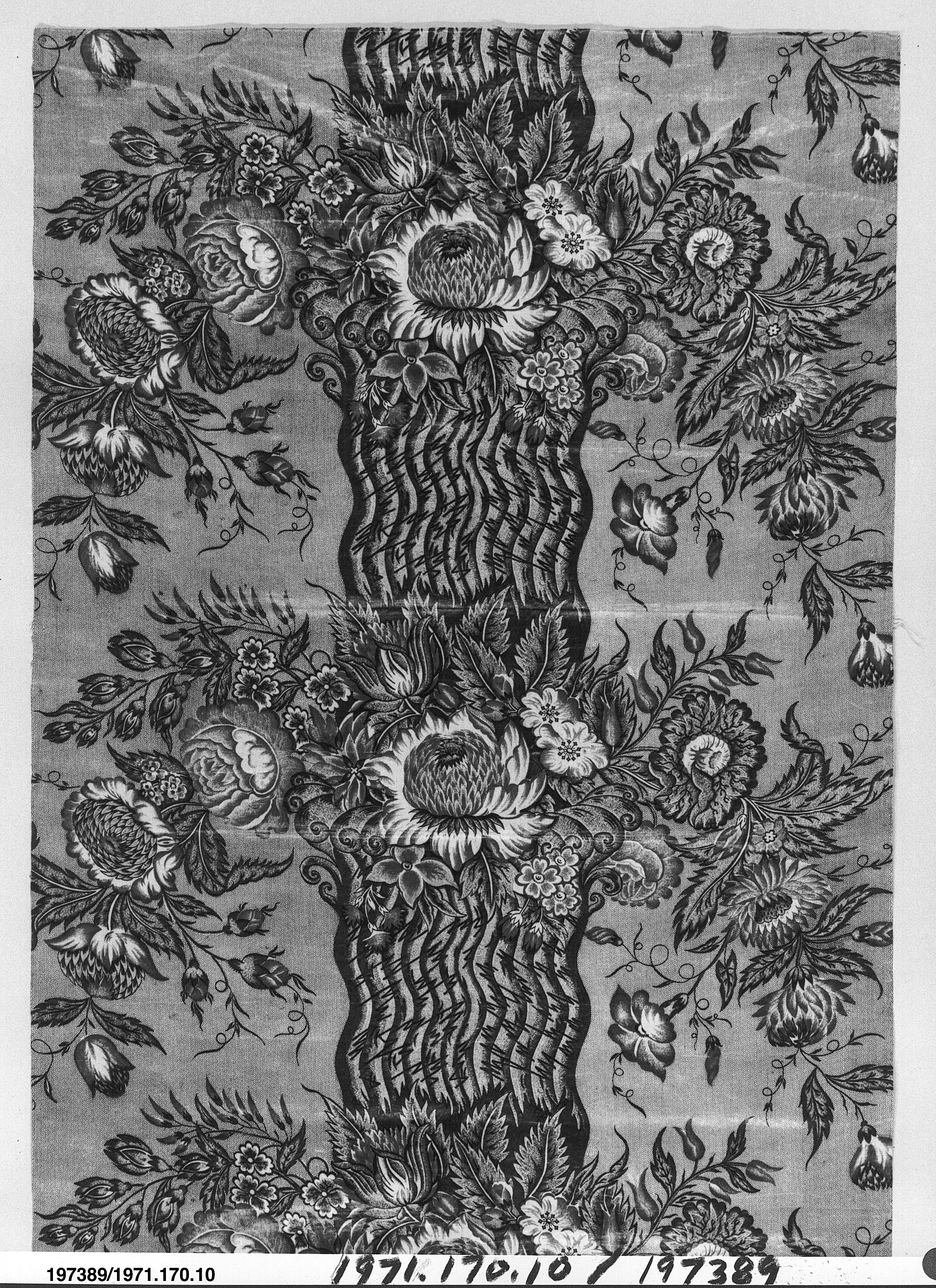 Antique Floral Patterned Textile
