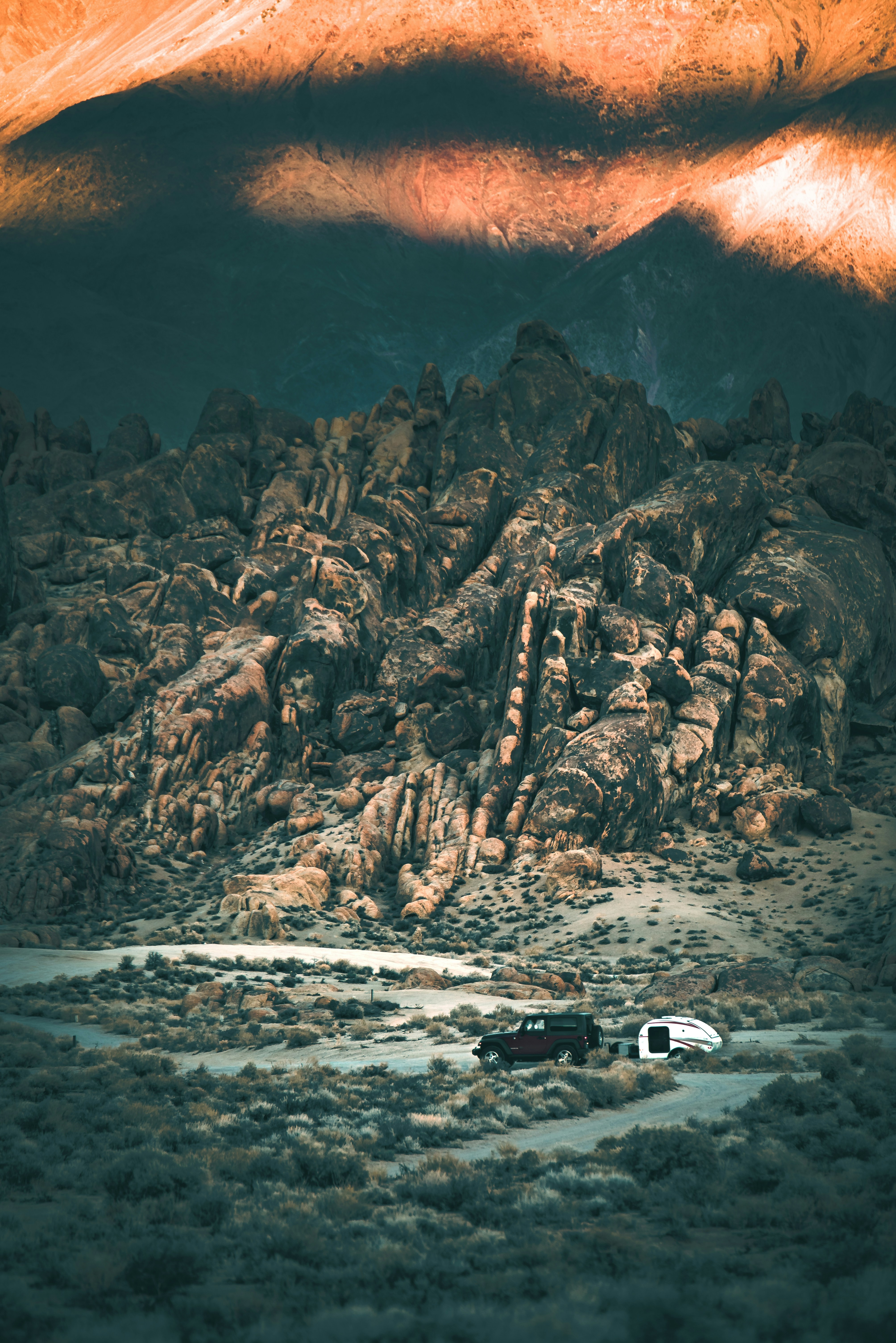Rocky Desert Offroad Camping