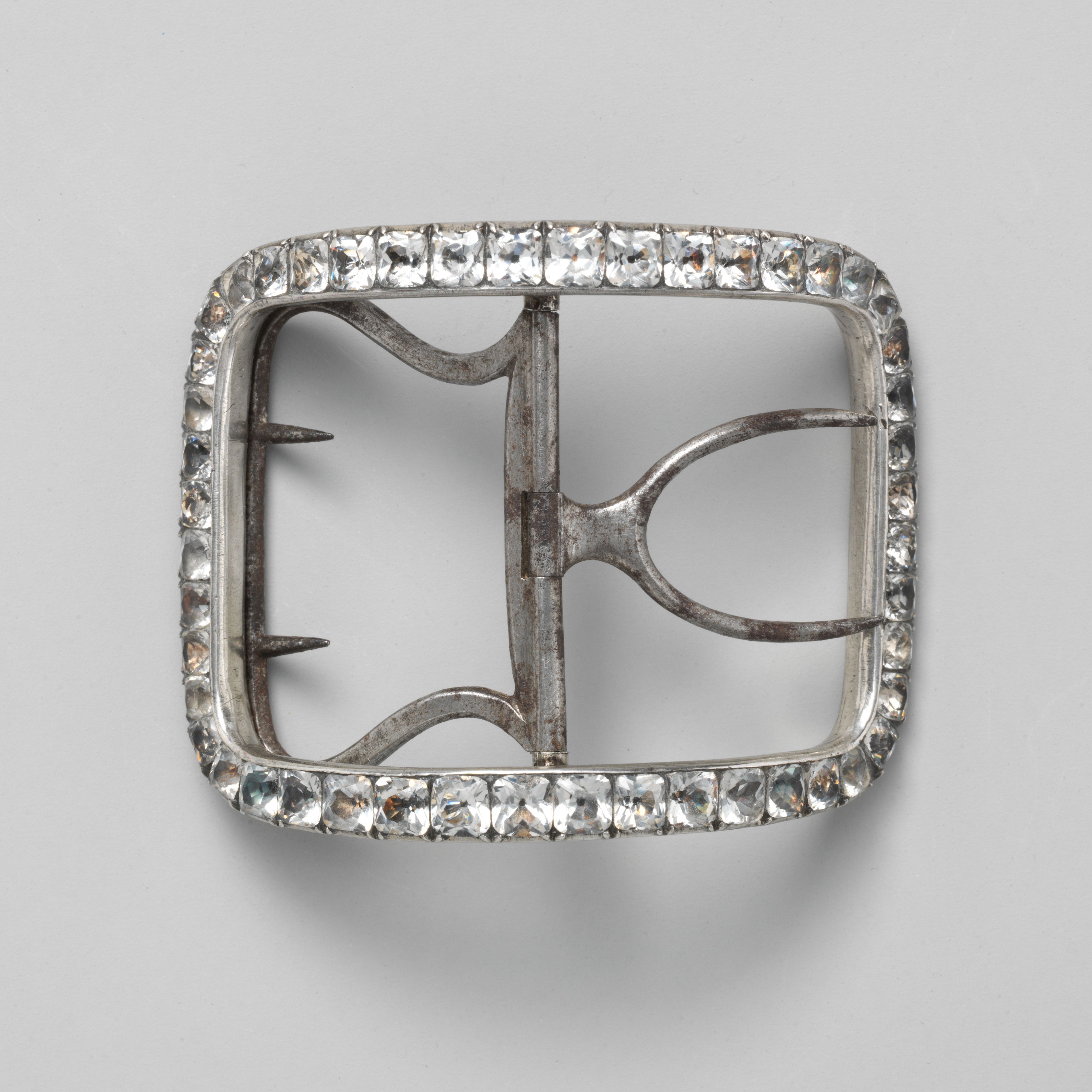 Rhinestone Studded Belt Buckle