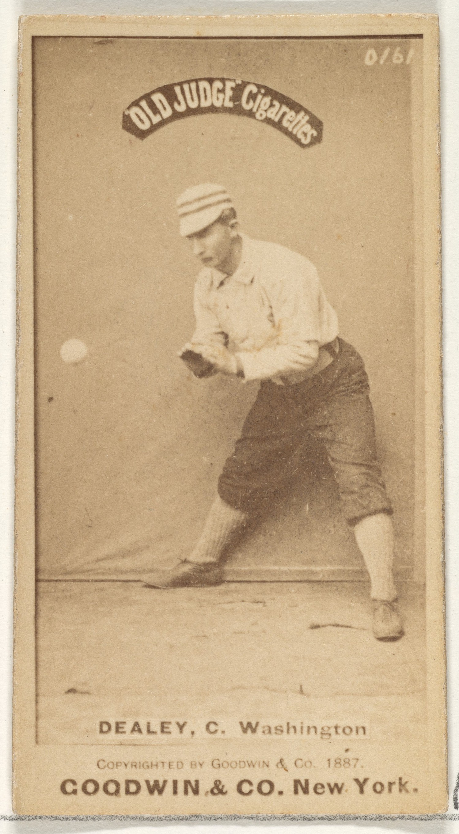 1887 Old Judge Dealey Baseball Card