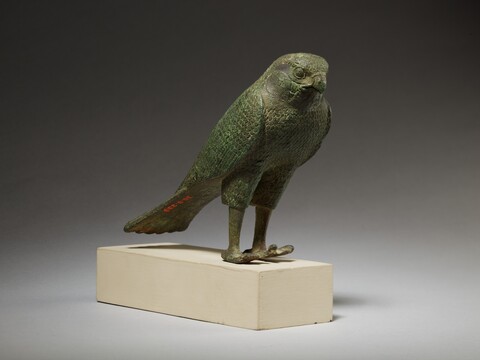Ancient Bronze Falcon Statue
