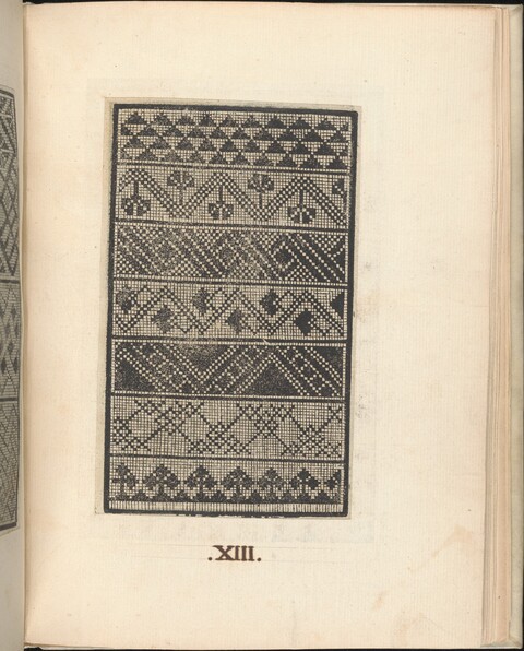 Antique Geometric Needlework Pattern XIII