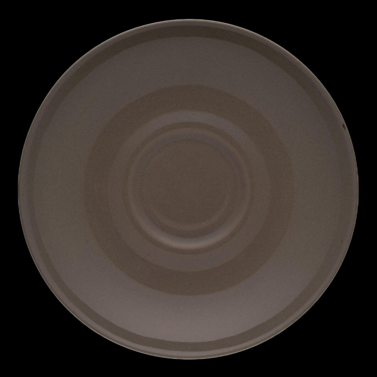 Plain Brown Ceramic Saucer — Abstract Backgrounds