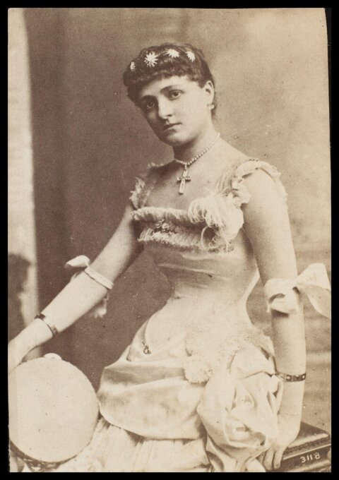 Victorian Era Woman Studio Portrait