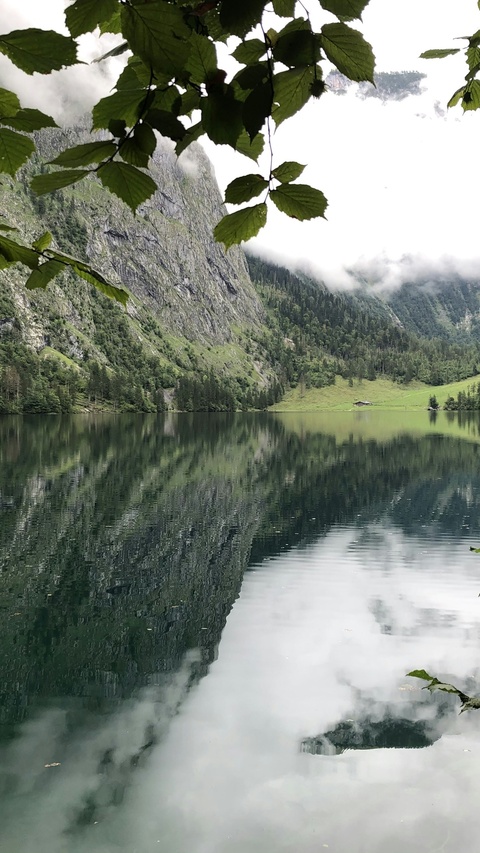 Mountain Lake Reflection View