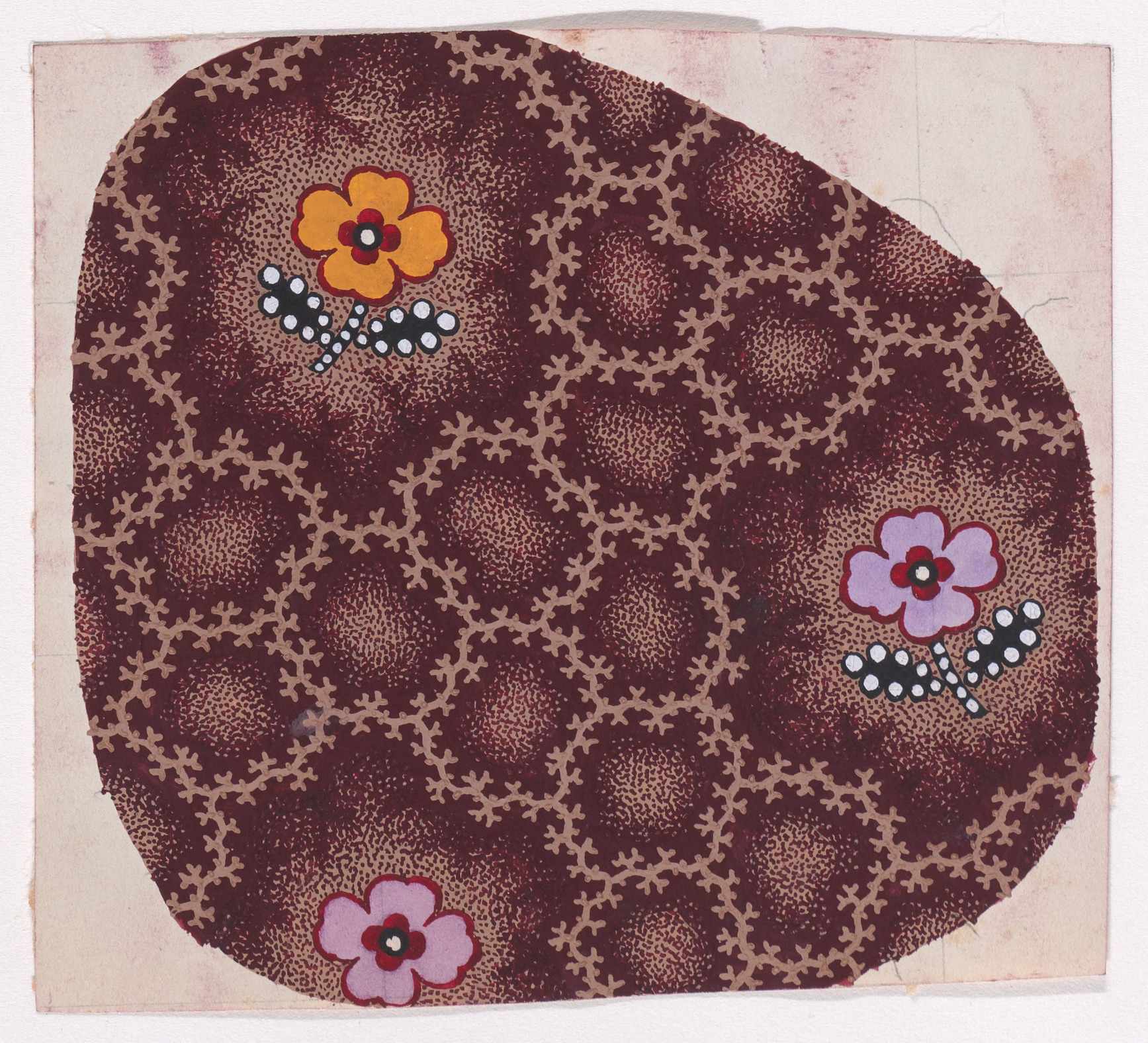 Hand-drawn Floral Textile Design