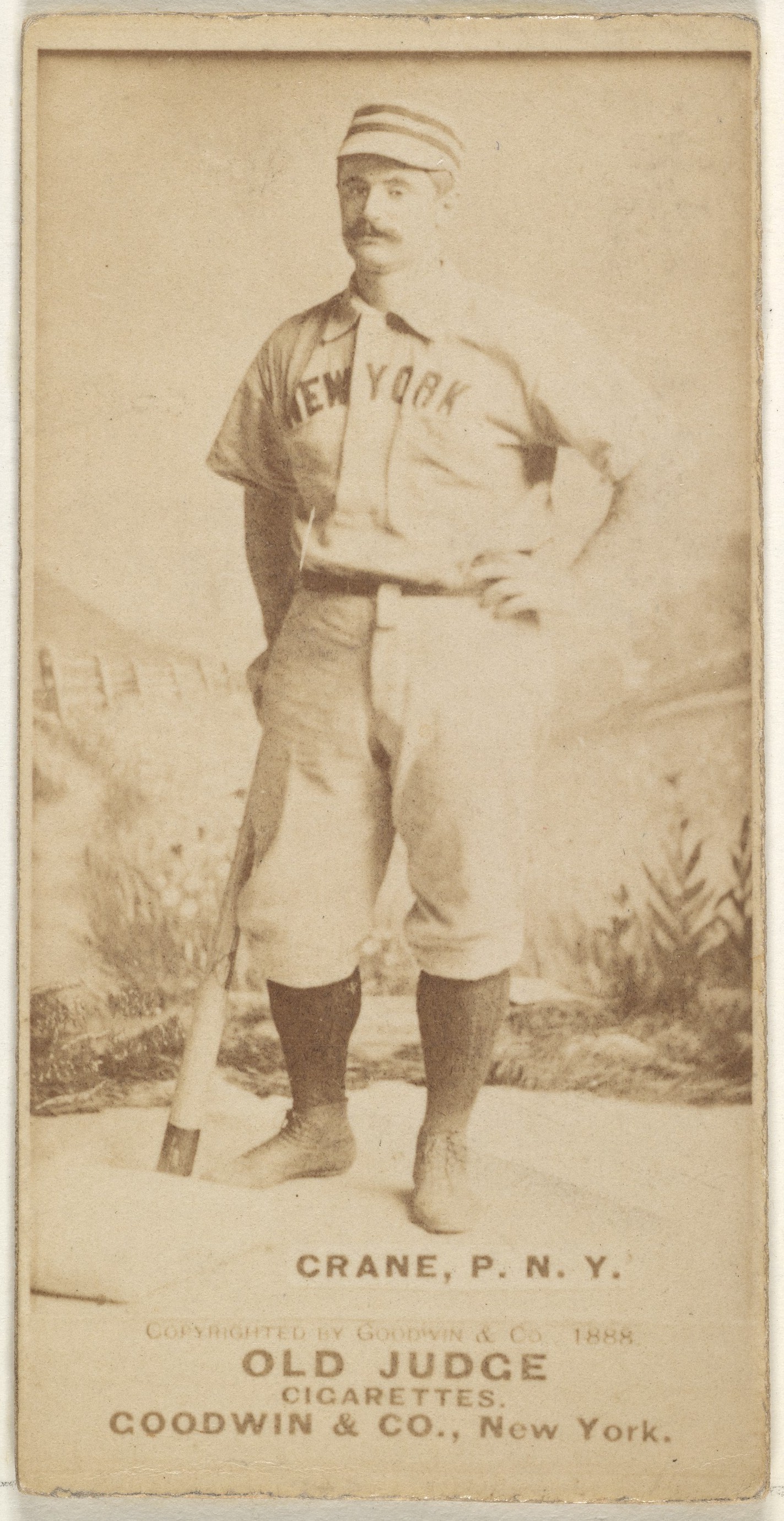 1888 New York Baseball Player Cigarette Card