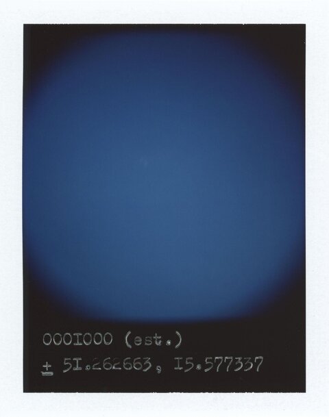 Gradient Blue Background With Coordinate Text