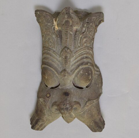 Ancient Carved Stone Beast Head Artifact