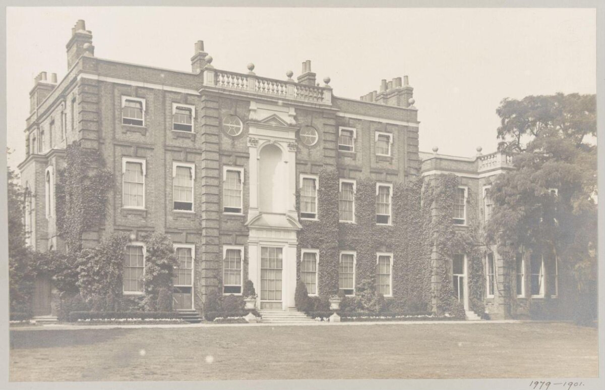 Vintage Photo of Brick Country Mansion