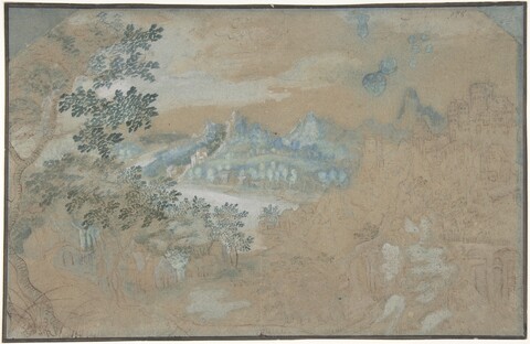 River Valley Landscape Sketch